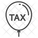 Tax Balloon Floating Tax Rate Icon