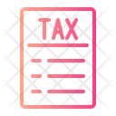 Tax File Tax Document Tax Paper Icon