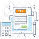 Tax Report Budget Accounting Tax Document Icon