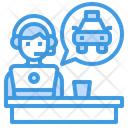 Operator Taxi Call Center Icon