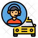 Operator Taxi Customer Service Icon
