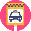 Public Transport Taxi Sign Icon