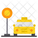Taxi Stop Taxi Cab Icon