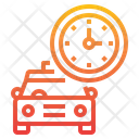 Taxi Clock Transport Icon