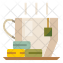 Tea Cup With Macaroon Icon
