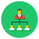 Team Collaboration Team Leader Leadership Icon