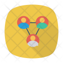 Team Management Connections Network Icon