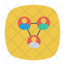 Team Management Connections Network Icon