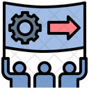 Activist Group Teamwork Icon