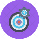 Target Setting Aim Bullseye Icon