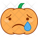 Tear Sad Pumpkin Icon