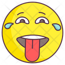 Laughter Emoji Joy Teary Expression Emotag Icon
