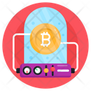 Holograma Empresarial Realidad Aumentada Holograma Bitcoin Icono