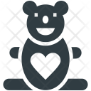 Teddy Heart Sign Icon