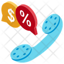 Telemarketing Call Centre Telephone Selling Icon