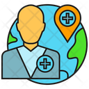 Telemedicine Globe Doctor Icon