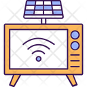 Television with solar  Icon