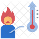 Temperature High Angry Icon