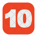 Ten 10 Number Icon