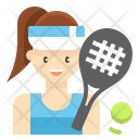 Tennis Player Profession Icon