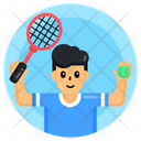 Sportsman Player Tennis Player Icon