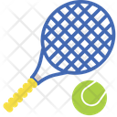Tennis Racket And Ball Icon