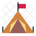 Camping Tent Nature Icon