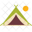 Tent Sleep Camp Icon