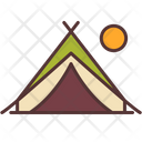 Tent Sleep Camp Icon
