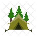 Camp Forest Tree Icon