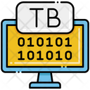 Terabyte Binary Code Coding Icon