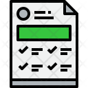 Test Paper Education Icon