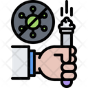 Test Tube Hand Science Icon