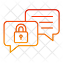 Text Safety Secure Chat Secure Communication Icon