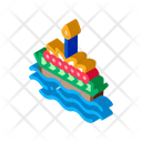 Boat Filled Flowers Icon