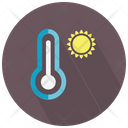 Thermometer And Sun Icon