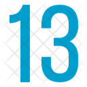 Thirteen Numbers Icon