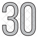 Numbers Days 30 Icon