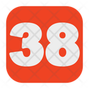 Thirty Eight Number  Icon