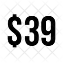 Thirty Nine Dollar  Icon
