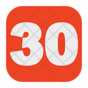 Thirty Number  Icon