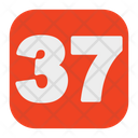 Thirty Seven Number Thirty Seven 37 Icon