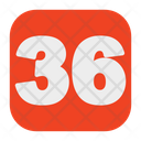 Thirty Six Number  Icon