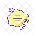 Thought Bubble With Quotes Speech Bubble Bubble Chat Icon