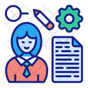 Thoughts The Analysis Document Employee Icon