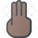 Three Finger Point Icon