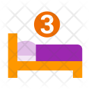 Three Beds Icon