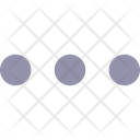 Three Horizontal Dots Menu Icon