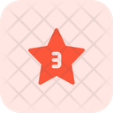 Three Star Rating Review Icon
