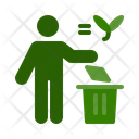 Throw Garbage Throw Away Keep Clean Icon